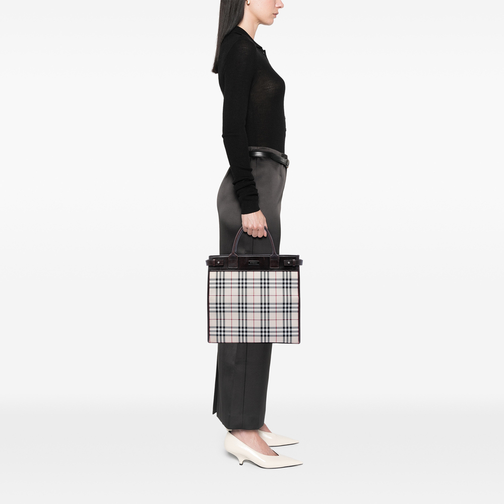 Pre-Loved Burberry House Check Canvas Convertible Tote - Picture 6 of 6